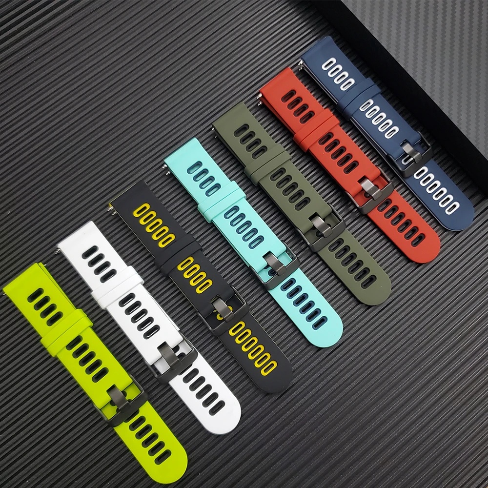 สายนาฬิกาข้อมือซิลิโคนยาง-แบบนิ่ม-20-มม-22-มม-สําหรับ-zeblaze-gtr-3-pro