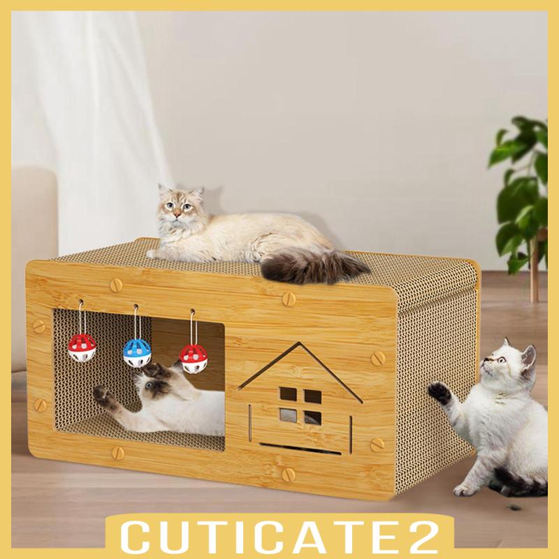 cuticate2-แผ่นกระดาษลูกฟูก-กันลื่น-สําหรับตกแต่งเฟอร์นิเจอร์-เตียงแมว