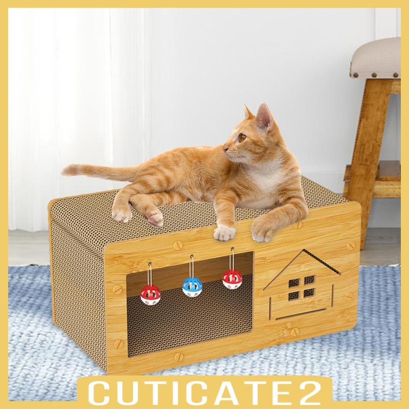 cuticate2-แผ่นกระดาษลูกฟูก-กันลื่น-สําหรับตกแต่งเฟอร์นิเจอร์-เตียงแมว