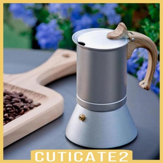 [Cuticate2] เครื่องทําเอสเปรสโซ่ไฟฟ้า 6 ถ้วย สําหรับตั้งแคมป์ เตาแก๊ส กลางแจ้ง