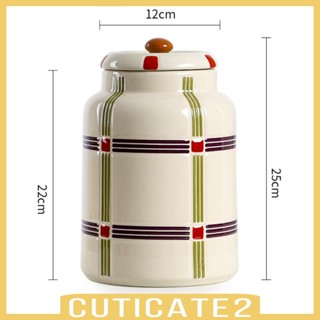 [Cuticate2] โหลเซรามิค สําหรับใส่เมล็ดกาแฟ ขนมขบเคี้ยว ใช้ในบ้าน ห้องนอน ออฟฟิศ