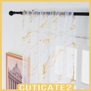 [Cuticate2] ผ้าม่าน Tulle สีขาว 100x200 ซม. สําหรับห้องนอน ประตูกระจกบานเลื่อน