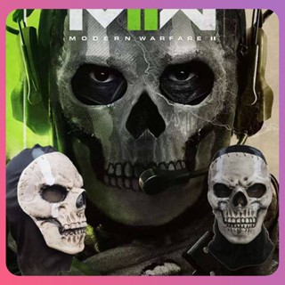 Creative Call Of Duty หน้ากากฮาโลวีนสยองขวัญ Ghost Skull Mask Dressing Party Ghost Cosplay Performance Party Masquerade Props หน้ากากคอสเพลย์คุณภาพสูง [COD]