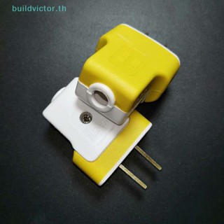 Buildvictor อะแดปเตอร์ปลั๊กต่อขยายสายไฟ 16A 250V หมุนได้ 180 องศา AU CN US ถอดออกได้ TH