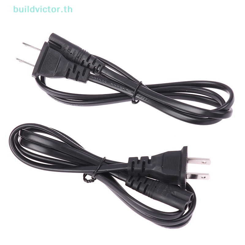 buildvictor-สายเคเบิลต่อขยาย-us-iec-c7-2pin-ac-แบบเปลี่ยน-สําหรับ-tv-pc-monitor-ps4