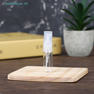 Buildvictor ขวดแก้วเปล่า แบบใส ขนาดเล็ก 2 มล. 3 มล. 5 มล. 10 มล. เติมได้ สําหรับเดินทาง 5 ชิ้น