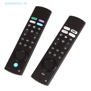 Buildvictor L5B83G รีโมตควบคุมด้วยเสียง สําหรับสมาร์ททีวี Insignia Toshiba And Pioneer Smart TV พร้อมชอร์ตคัท 4 ตัว Prime Video Netflix Disney Hulu TH
