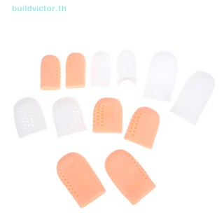 Buildvictor ปลอกซิลิโคนเจล แบบนิ่ม ป้องกันนิ้วเท้าแตก สําหรับปกป้องผิวข้าวโพด แคลลัส