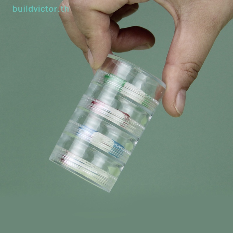 buildvictor-กล่องพลาสติกใส-ขนาดเล็ก-หลายชั้น-สําหรับเก็บเครื่องประดับ-th