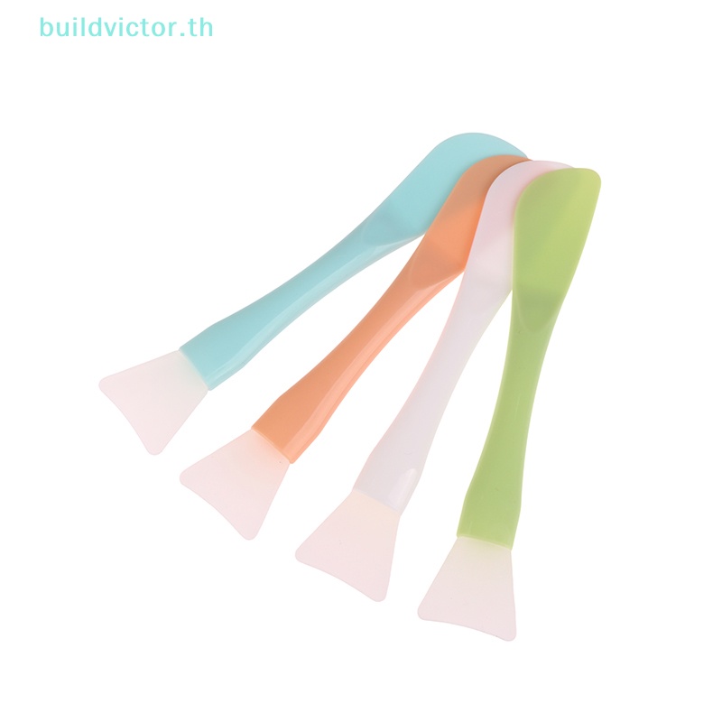 buildvictor-แปรงมาส์กหน้า-ซิลิโคน-หัวนิ่ม-พร้อมไม้พาย-ฟิล์มโคลน-แบบใช้งานคู่-th