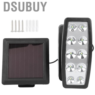 Dsubuy 10  Chips Solar Powered Induction Wall Light Spotlights For Outdoo
