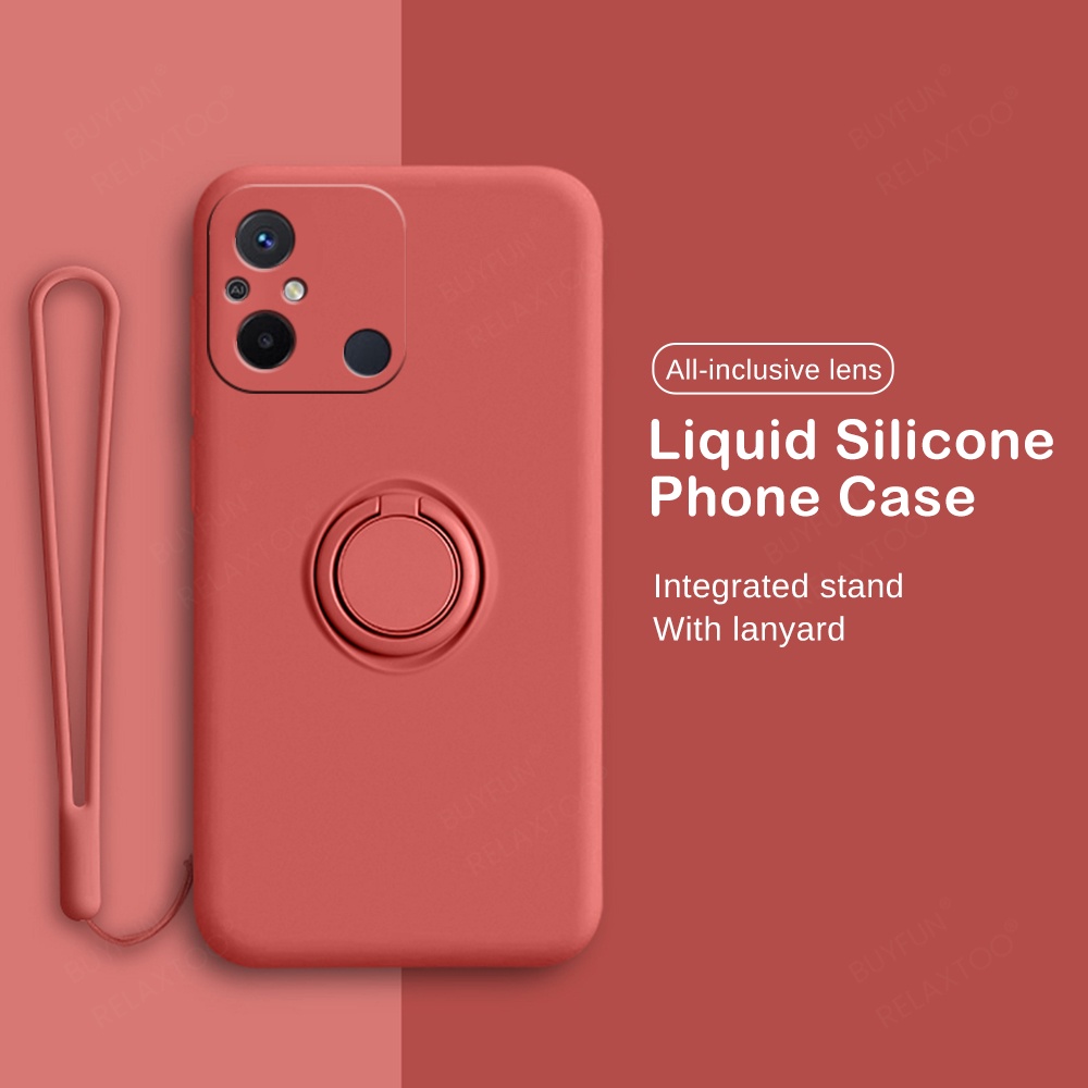 liquid-silicone-holder-cover-with-lanyard-shell-stand-ring-for-xiaomi-redmi-12-12c-10c-11a-a1-4g