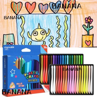 Banana1 ดินสอสี ทรงสามเหลี่ยม ล้างทําความสะอาดได้ 12 18 24 36 สี สําหรับนักเรียน