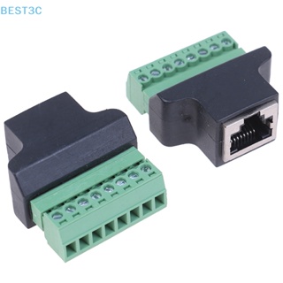 Best3c rj45 อะแดปเตอร์สกรูเชื่อมต่อ rj45 ตัวเมีย เป็น 8 pin สําหรับกล้องวงจรปิด DVR 
 มาแรง