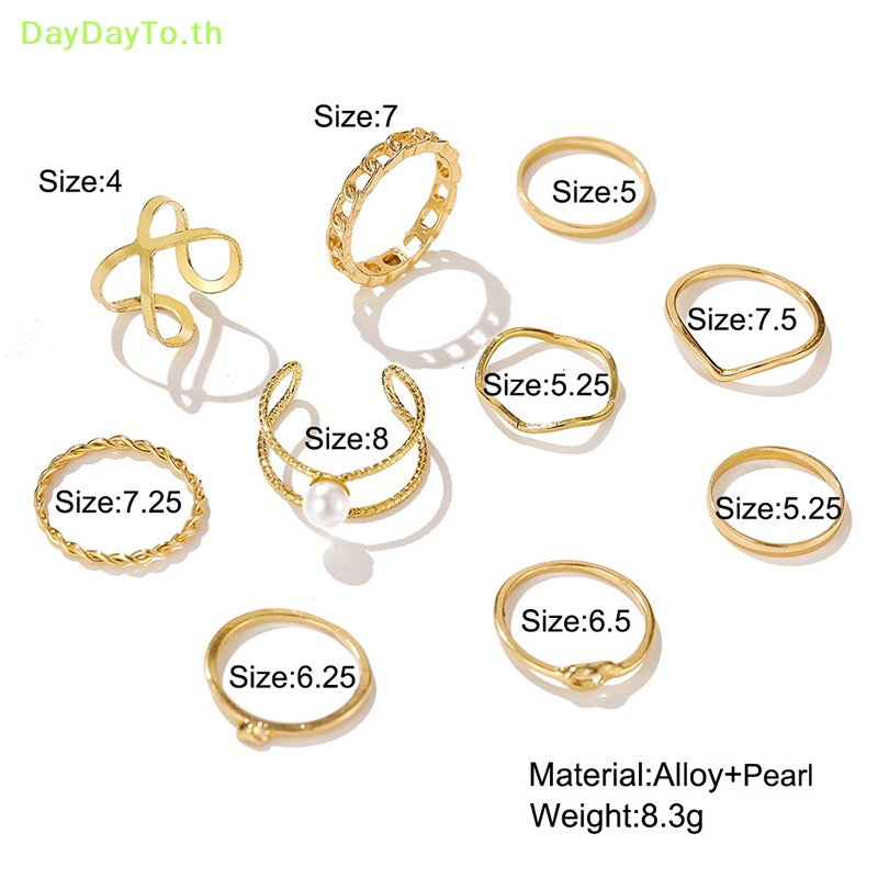 daydayto-ชุดแหวนโลหะ-ทรงกลม-เปิดนิ้วมือ-ทรงไม่สม่ําเสมอ-สีเงิน-สไตล์พังก์-ของขวัญแต่งงาน-แฟชั่นสําหรับผู้หญิง-10-ชิ้น