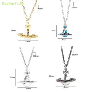 Daydayto สร้อยคอ จี้ดาวเสาร์ ดาวเสาร์ คริสตัล เครื่องประดับแฟชั่น สําหรับผู้หญิง TH
