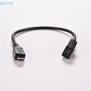 Best3c อะแดปเตอร์แปลงสายชาร์จ Micro USB B ตัวผู้ ตัวเมีย M/F