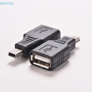 Best3c อะแดปเตอร์สายเคเบิลเครือข่าย USB 2.0 A ตัวเมีย เป็น Mini USB B 5 Pin ตัวผู้