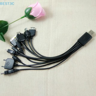 Best3c 10 in 1 al สายชาร์จ USB สําหรับ Motorola Samsung LG Data Cable HOT