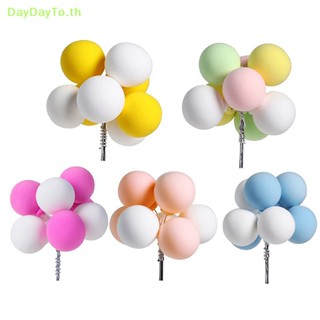 Daydayto ธงแบนเนอร์ รูปบอล หลากสี สําหรับตกแต่งเค้กวันเกิด คัพเค้ก ขนมหวาน 8 ชิ้น