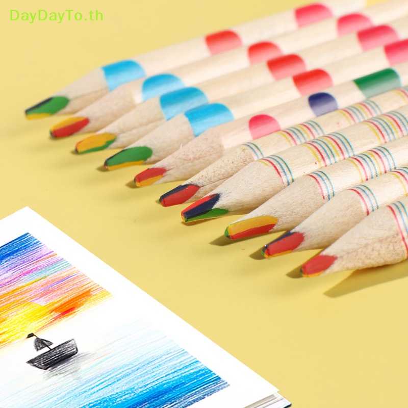 daydayto-ชุดดินสอกระดาษ-วาดภาพระบายสี-10-ชิ้น-สําหรับเด็ก-สํานักงาน-โรงเรียน
