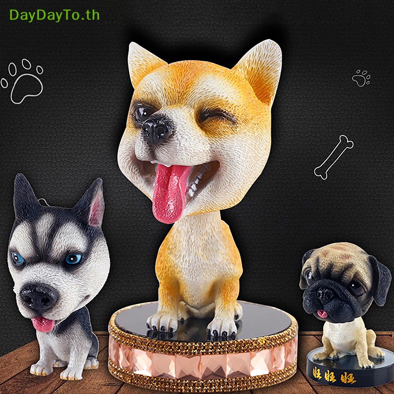 daydayto-เครื่องประดับรถยนต์-รูปการ์ตูนสุนัขน่ารัก-แบบสร้างสรรค์-เหมาะกับฤดูใบไม้ผลิ