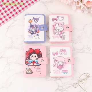Daydayto กระเป๋าใส่บัตรเครดิต บัตรประจําตัวประชาชน แบบหนัง ลายการ์ตูน My Melody Kuromi Hello Kitty สําหรับผู้หญิง TH