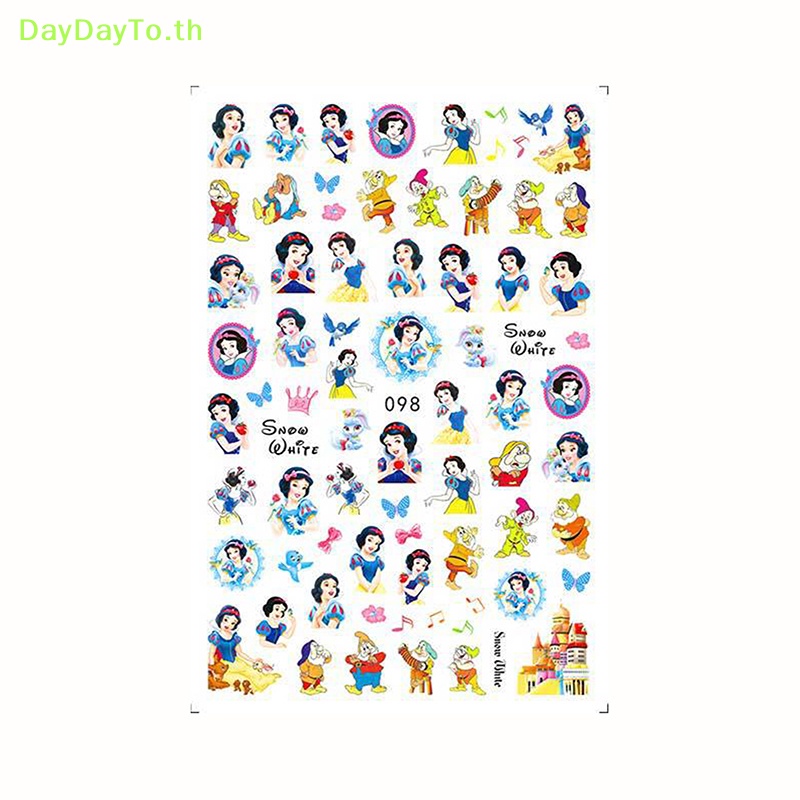 daydayto-สติกเกอร์-ลายการ์ตูนสโนว์ไวท์-ซิมป์สัน-สําหรับตกแต่งเล็บ