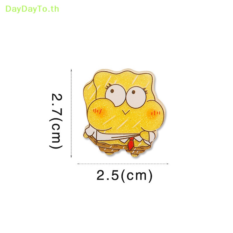 daydayto-กิ๊บติดผมอะคริลิค-ลายการ์ตูน-spongebob-squarepants-น่ารัก-ของขวัญวันเกิด-สําหรับเด็กผู้หญิง