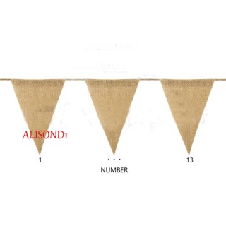 Alisond1 ธงลูกไม้ 13 ธง สไตล์วินเทจ สําหรับตกแต่งงานแต่งงาน