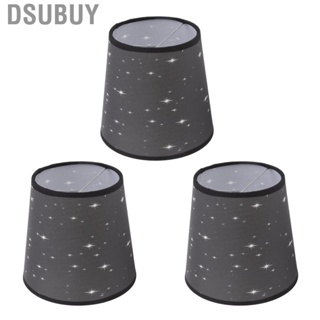 Dsubuy Lamp Shade E14 3pcs Fabric Lampshade Modern Star Pattern Hand