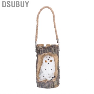 Dsubuy 02 015 Garden Solar Lights Resin Owl Shape Hanging Lamp Energy Saving