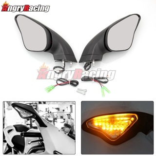 กระจกมองหลังรถจักรยานยนต์ LED สําหรับ Ducati 848 1098 1098S 1098R 1198 1198S 1198R 2007-2012