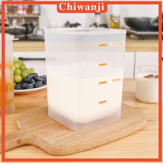 [Chiwanji] กล่องเก็บอาหาร โยเกิร์ต และช้อน 1.5 ลิตร ประหยัด PP สําหรับห้องครัว