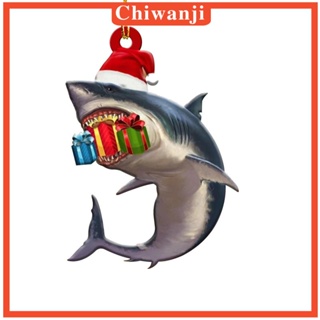 [Chiwanji] จี้ฉลามน่ารัก สําหรับแขวนตกแต่งต้นคริสต์มาส ห้องนั่งเล่น