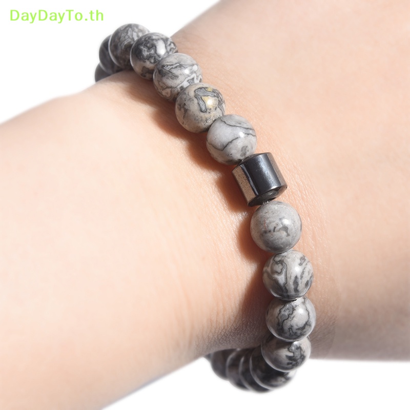 daydayto-สร้อยข้อมือลูกปัดหินลาวาธรรมชาติ-8-มม-ยืดหยุ่น-สําหรับผู้ชาย-ผู้หญิง-เล่นโยคะ-th