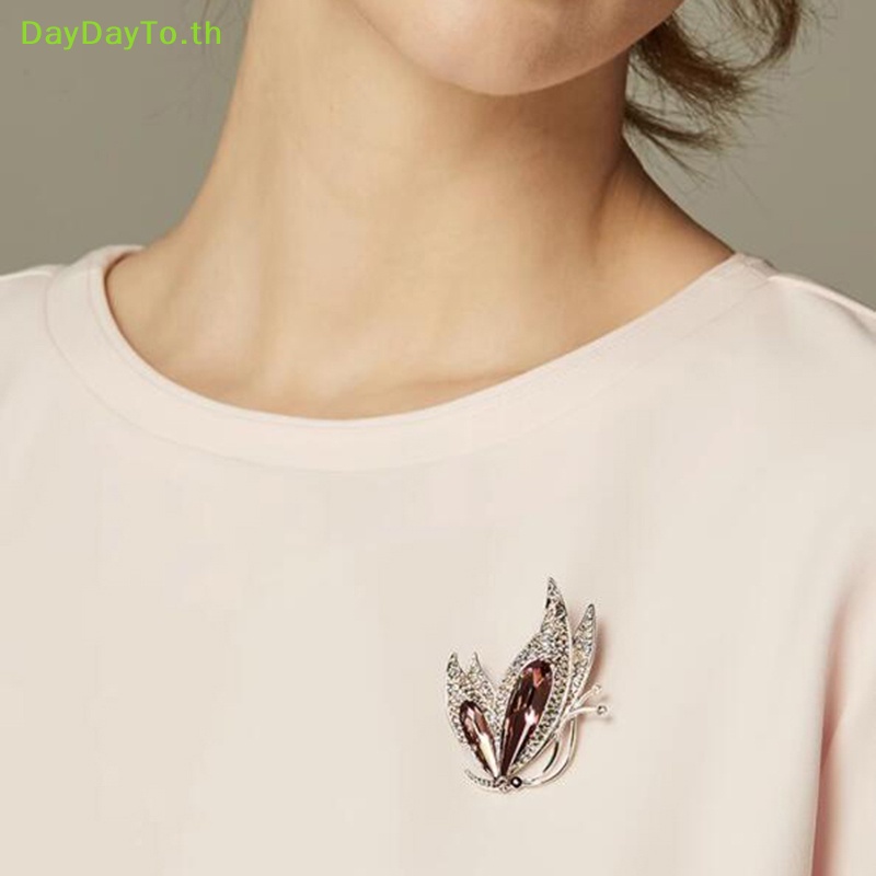 daydayto-เข็มกลัดคริสตัล-สีม่วง-รูปผีเสื้อ-ประดับพลอยเทียม-เครื่องประดับ-สําหรับผู้หญิง