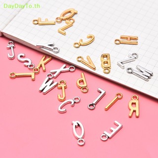 Daydayto จี้ตัวอักษรภาษาอังกฤษ Ch DIY สําหรับทําเครื่องประดับ 26 ชิ้น