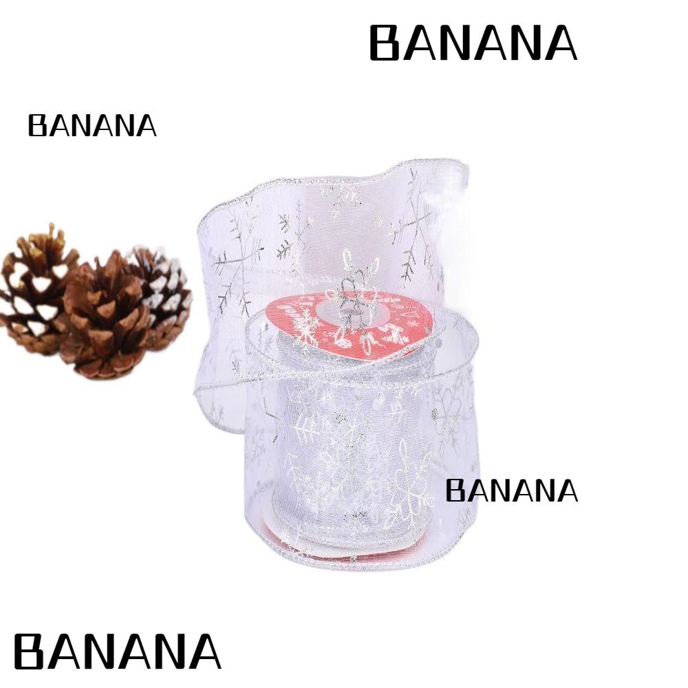 banana1-ริบบิ้นกลิตเตอร์-ลายเกล็ดหิมะ-เมทัลลิก-สีขาว-2-5-นิ้ว-20-หลา-สําหรับตกแต่งงานปาร์ตี้