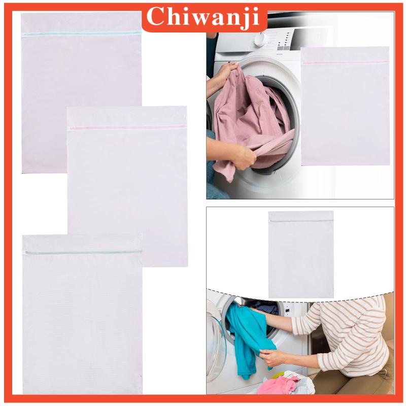 chiwanji-ถุงซักผ้าตาข่ายโพลีเอสเตอร์-90x110-ซม-มีซิป-ทนทาน-สําหรับจัดเก็บเสื้อผ้า-ขนาดใหญ่