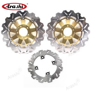 Arashi ดิสก์เบรกหน้า หลัง CNC สําหรับ KAWASAKI ZZR 600 ZZR600 1991 1992 Ninja ZX-6R ZX6R 1995 1996 1997 1998 1999 Ninja ZX-12R ZX12R 2004-2006 1 ชุด