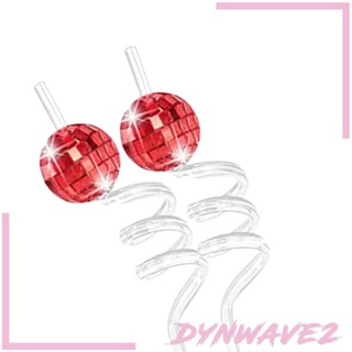 [Dynwave2] หลอดแก้วดิสโก้บอล 70S สําหรับตกแต่งปาร์ตี้วันเกิด 6 ชิ้น