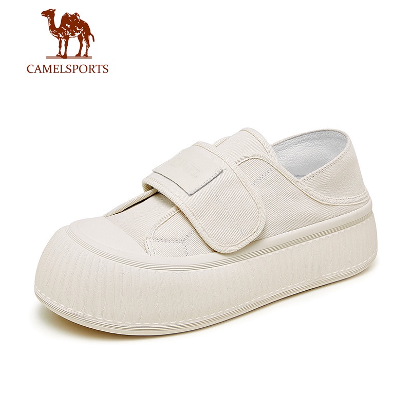 camel-sports-รองเท้ากีฬา-รองเท้าสเก็ต-ลําลอง-ส้นแบน-พื้นหนา-สีขาว-สําหรับผู้หญิง