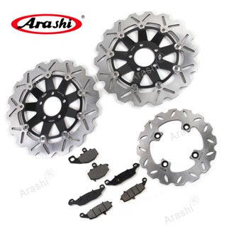 Arashi แผ่นดิสก์เบรกหน้า หลัง CNC สําหรับรถจักรยานยนต์ KAWASAKI Z750 Z 750 2004 2005 2006 Z 750 S Z750S 2005-2006