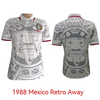 เสื้อกีฬาแขนสั้น ลายทีมชาติฟุตบอล A.t.a Mexican ชุดเหย้า สไตล์เรโทร เหมาะกับฤดูใบไม้ผลิ และฤดูร้อน และฤดูใบไม้ร่วง สําหรับผู้ใหญ่