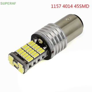 Superaf ขายดี หลอดไฟเบรกท้ายรถยนต์ led 1157 Canbus P21W 5W Bay15d 45 4014