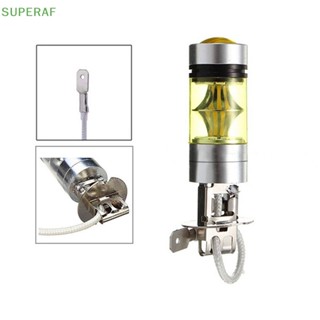 Superaf หลอดไฟตัดหมอก 100W H3 LED 12 24V อุปกรณ์เสริม สําหรับรถยนต์