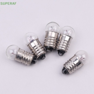 Superaf ขายดี หลอดไฟทดลอง ทรงกลม ขนาดเล็ก 0.3A 2.5V สําหรับนักเรียน 10 ชิ้น