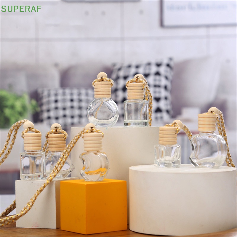 superaf-ขวดน้ําหอมปรับอากาศ-แบบใส-เติมได้-สําหรับรถยนต์