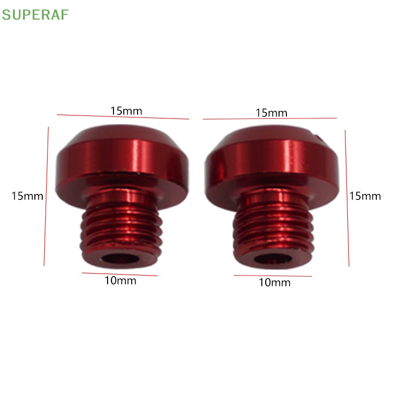 superaf-ขายดี-ปลั๊กสกรูกระจกอลูมิเนียม-cnc-m10-สําหรับรถจักรยานยนต์-2-แพ็ค